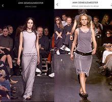 Load image into Gallery viewer, Front view of Ann Demeulemeester SS2000 runway dress