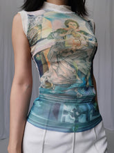 Load image into Gallery viewer, Jean Paul Gaultier Maille Salvador Dali Blue Mesh Top