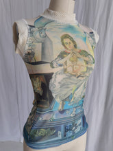 Load image into Gallery viewer, Jean Paul Gaultier Maille Salvador Dali Blue Mesh Top