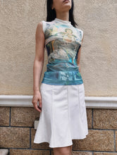 Load image into Gallery viewer, Jean Paul Gaultier Maille Salvador Dali Blue Mesh Top