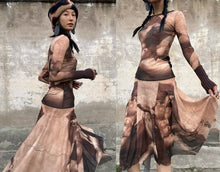 Load image into Gallery viewer, Jean Paul Gaultier Le Musée Creation of Adam Mesh Dress