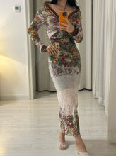 Load image into Gallery viewer, Jean Paul Gaultier SS1999 Devon Aoki Runway Floral Mesh Dress