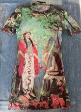 Load image into Gallery viewer, Vintage Jean Paul Gaultier 1998 Hindu Goddess Green Mesh Top