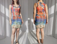 Load image into Gallery viewer, Jean Paul Gaultier Maille Carriage Print Mesh Short Dress