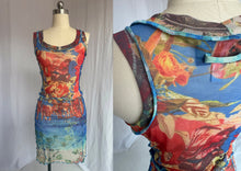 Load image into Gallery viewer, Jean Paul Gaultier Maille Carriage Print Mesh Short Dress