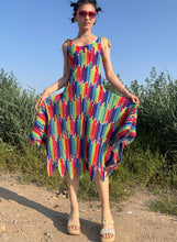 Load image into Gallery viewer, Issey Miyake pleats please rainbow pencil dress