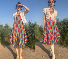 Load image into Gallery viewer, Issey Miyake pleats please rainbow pencil dress