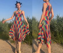 Load image into Gallery viewer, Issey Miyake pleats please rainbow pencil dress