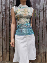 Load image into Gallery viewer, Jean Paul Gaultier Maille Salvador Dali Blue Mesh Top