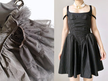Load image into Gallery viewer, Vintage Taffeta Gothic Princess Dress