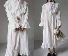 Load image into Gallery viewer, Vintage Cotton Jane Austin Victorian Sleep Dress