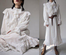 Load image into Gallery viewer, Vintage Cotton Jane Austin Victorian Sleep Dress