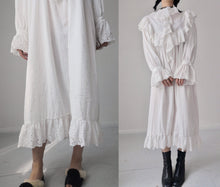 Load image into Gallery viewer, Vintage Cotton Jane Austin Victorian Sleep Dress