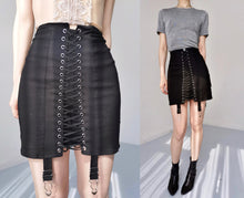 Load image into Gallery viewer, Vintage Bondage Corset Lingerie Cotton Skirt