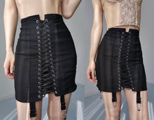 Load image into Gallery viewer, Vintage Bondage Corset Lingerie Cotton Skirt