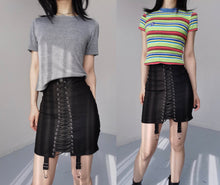 Load image into Gallery viewer, Vintage Bondage Corset Lingerie Cotton Skirt