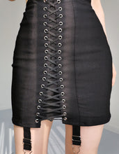Load image into Gallery viewer, Vintage Bondage Corset Lingerie Cotton Skirt