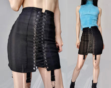 Load image into Gallery viewer, Vintage Bondage Corset Lingerie Cotton Skirt