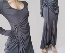 Load image into Gallery viewer, Vintage Smoke Ash Ruched Dress Set