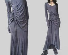 Load image into Gallery viewer, Vintage Smoke Ash Ruched Dress Set