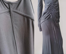Load image into Gallery viewer, Vintage Smoke Ash Ruched Dress Set