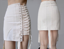 Load image into Gallery viewer, Vintage Bondage Corset Lingerie Cotton Skirt