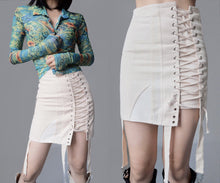Load image into Gallery viewer, Vintage Bondage Corset Lingerie Cotton Skirt