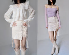 Load image into Gallery viewer, Vintage Bondage Corset Lingerie Cotton Skirt