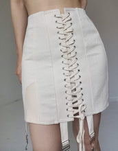 Load image into Gallery viewer, Vintage Bondage Corset Lingerie Cotton Skirt