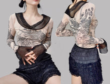 Load image into Gallery viewer, Vintage Nude Tattoo Top