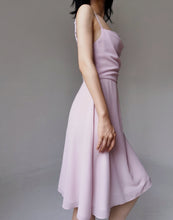 Load image into Gallery viewer, Vintage Dusty Pink Chiffon Flowy Dress