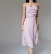 Load image into Gallery viewer, Vintage Dusty Pink Chiffon Flowy Dress