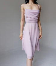 Load image into Gallery viewer, Vintage Dusty Pink Chiffon Flowy Dress