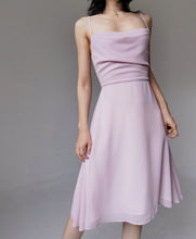 Load image into Gallery viewer, Vintage Dusty Pink Chiffon Flowy Dress