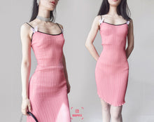 Load image into Gallery viewer, Vintage Prink Pleated dress