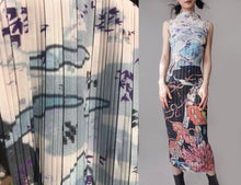 Load image into Gallery viewer, Vintage Artist Print Pleated dress