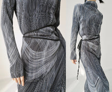Load image into Gallery viewer, Vintage  Pleated Wrap Dress Set