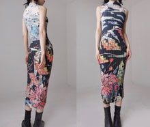Load image into Gallery viewer, Vintage Artist Print Pleated dress