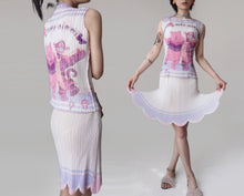 Load image into Gallery viewer, Vintage Cartoon Pleats Dress