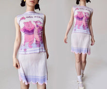Load image into Gallery viewer, Vintage Cartoon Pleats Dress