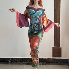 Load image into Gallery viewer, Jean Paul Gaultier birth of venus kimono dress
