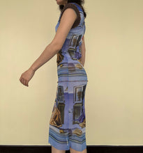 Load image into Gallery viewer, Jean Paul Gaultier Blue Dali Mesh Vintage Maille Dress
