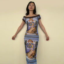 Load image into Gallery viewer, Jean Paul Gaultier Blue Dali Mesh Vintage Maille Dress

