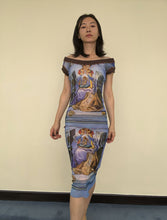 Load image into Gallery viewer, Jean Paul Gaultier Blue Dali Mesh Vintage Maille Dress
