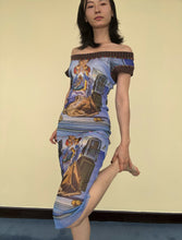 Load image into Gallery viewer, Jean Paul Gaultier Blue Dali Mesh Vintage Maille Dress
