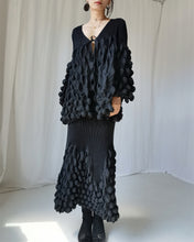 Load image into Gallery viewer, Issey Miyake black bubble top skirt dress set
