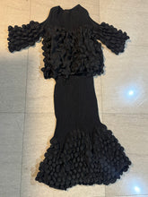 Load image into Gallery viewer, Issey Miyake black bubble top skirt dress set
