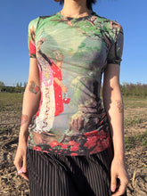 Load image into Gallery viewer, Jean Paul Gaultier VTG Oriental Scene mesh top
