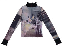 Load image into Gallery viewer, Vintage Cop Copine Ballerina Mesh Top
