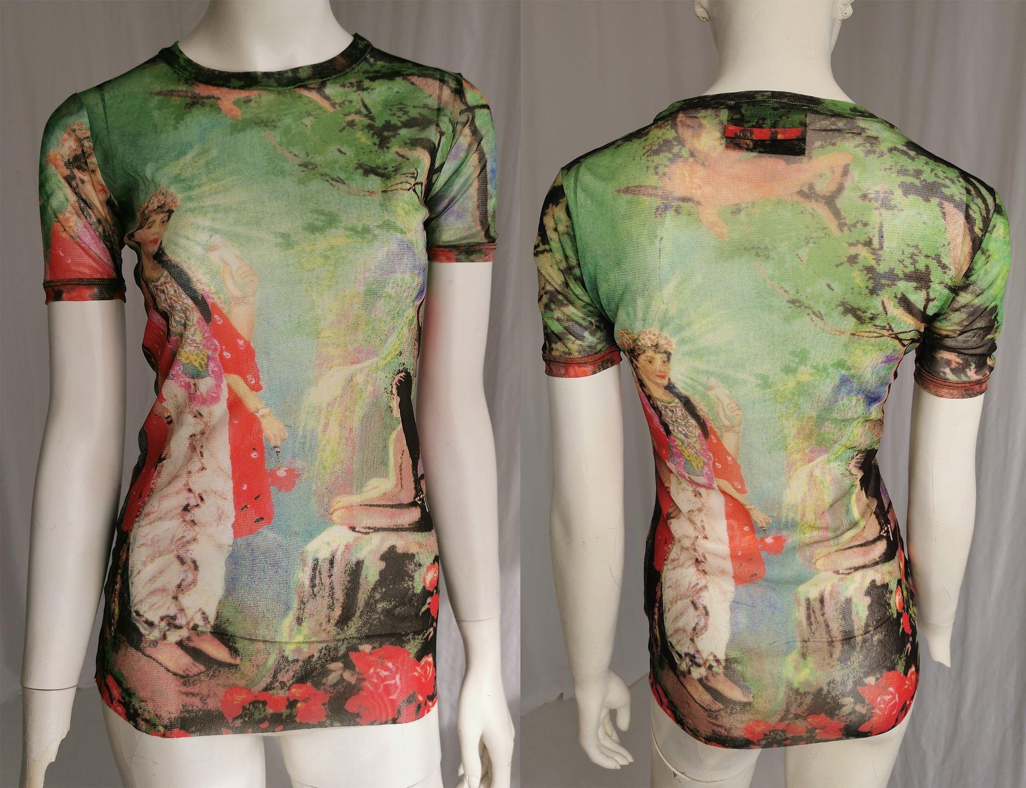 Jean Paul Gaultier VTG Oriental Scene mesh top – BOOPVINTAGE